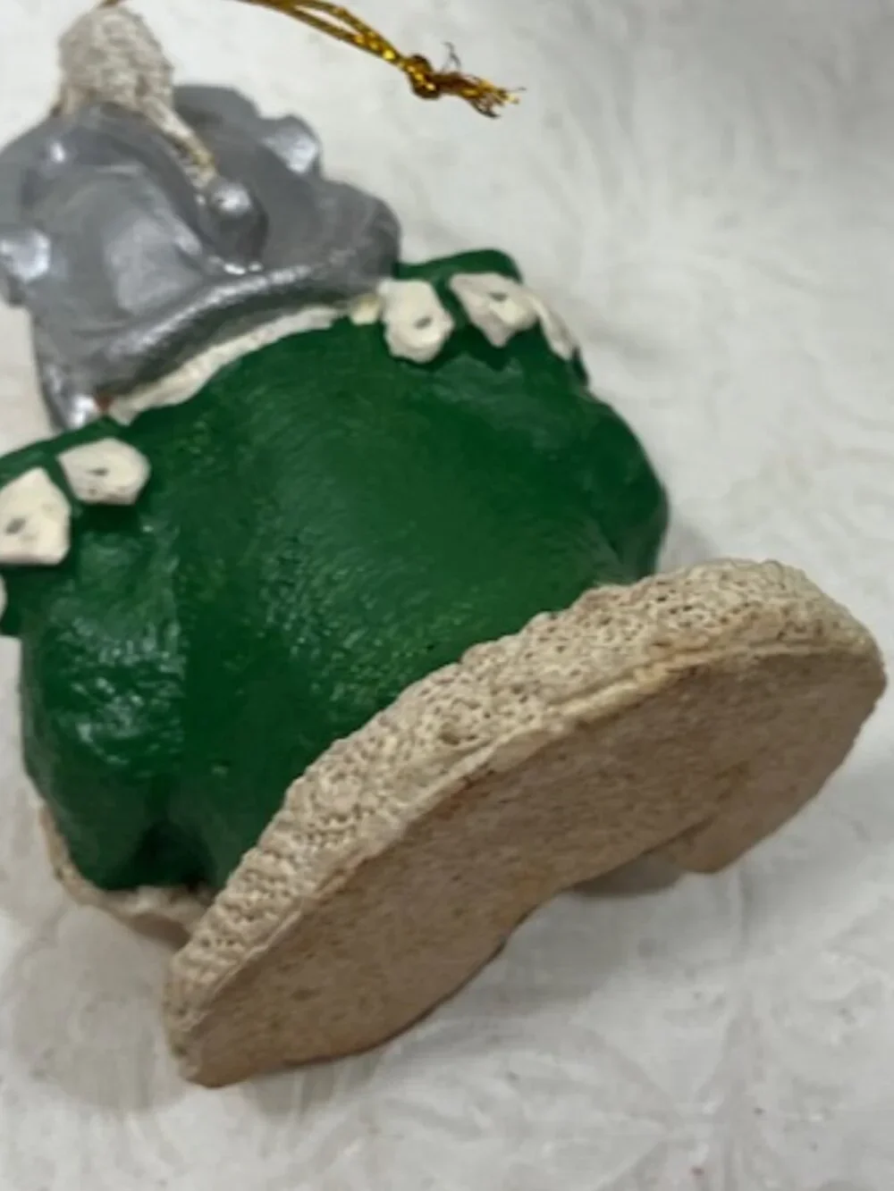 VTG Michigan State University Sparty Mascot Christmas Ornament Collectible 3.5